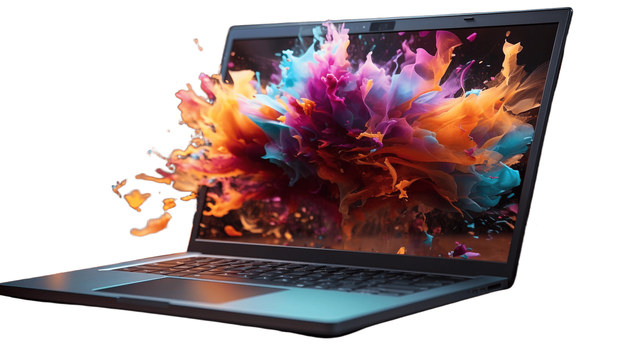 Career 1 HGD Media GmbH glowing laptop wooden desk modern office abstract technology generated by artificial intelligence 1